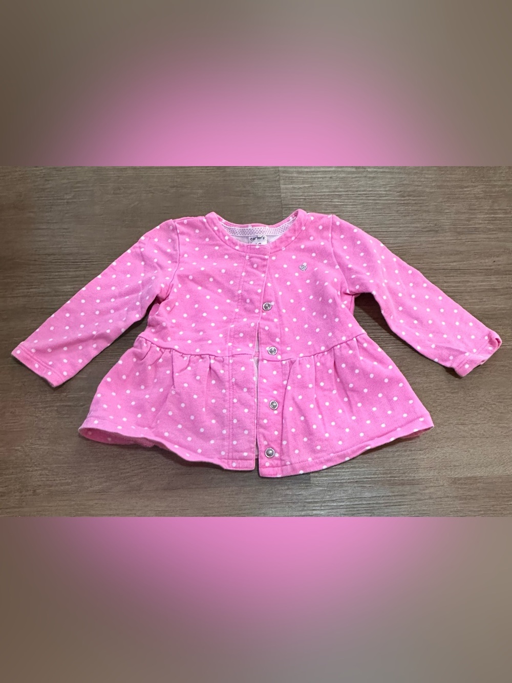 Carters polka dot cardigan